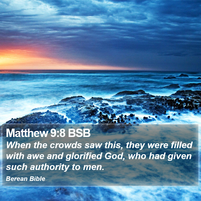 Matthew 9:8 BSB Bible Study