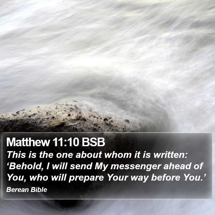 Matthew 11:10 BSB Bible Study