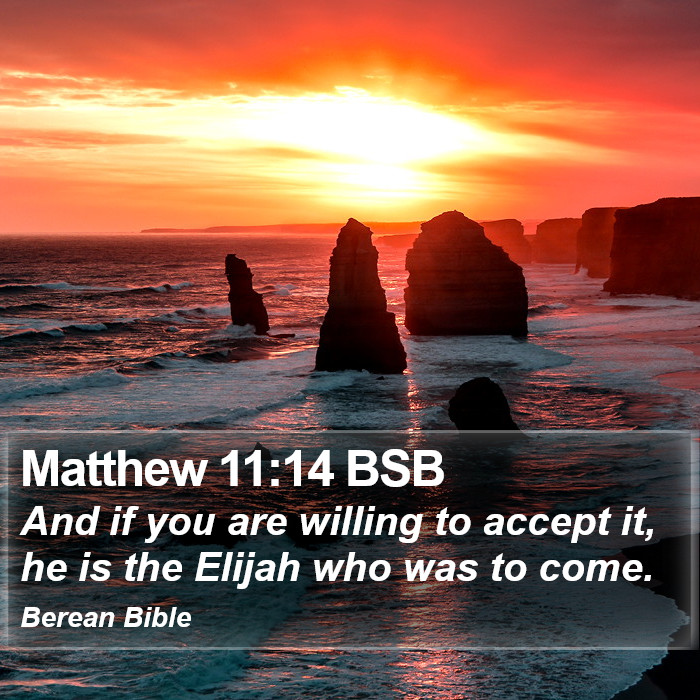 Matthew 11:14 BSB Bible Study