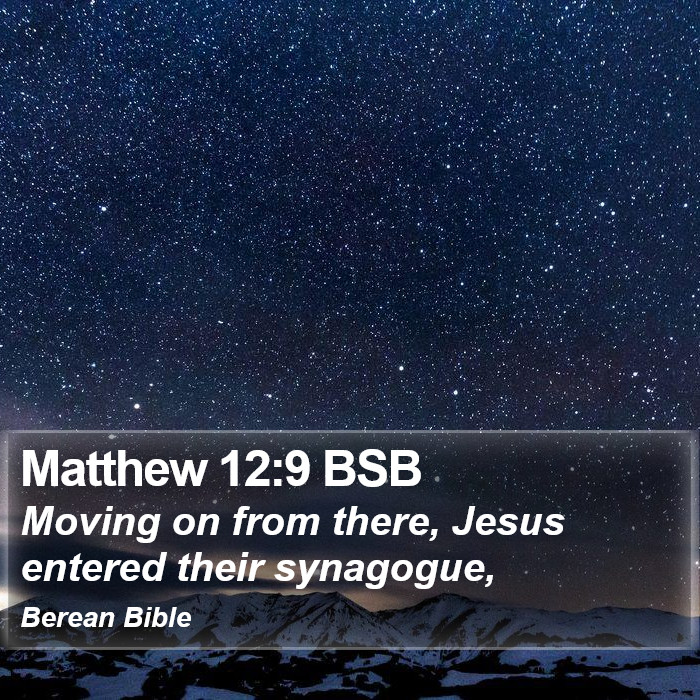 Matthew 12:9 BSB Bible Study