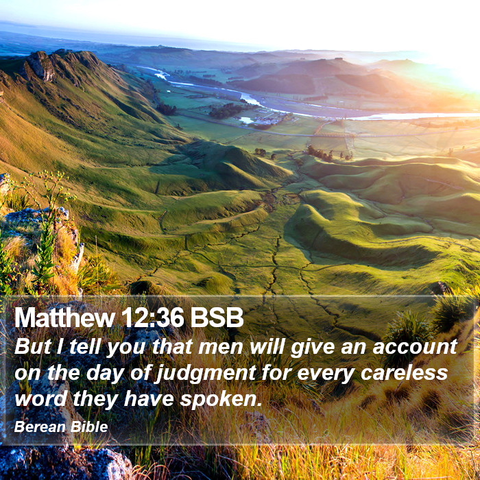 Matthew 12:36 BSB Bible Study