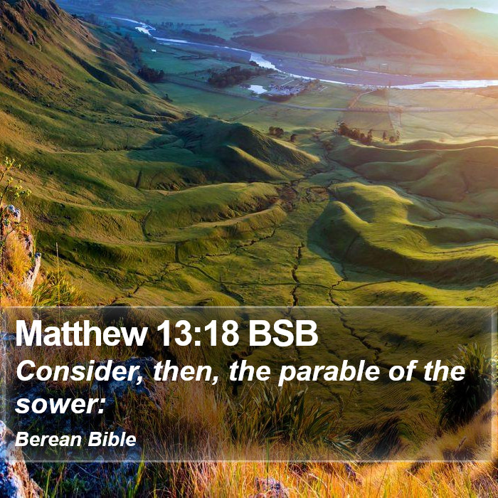 Matthew 13:18 BSB Bible Study