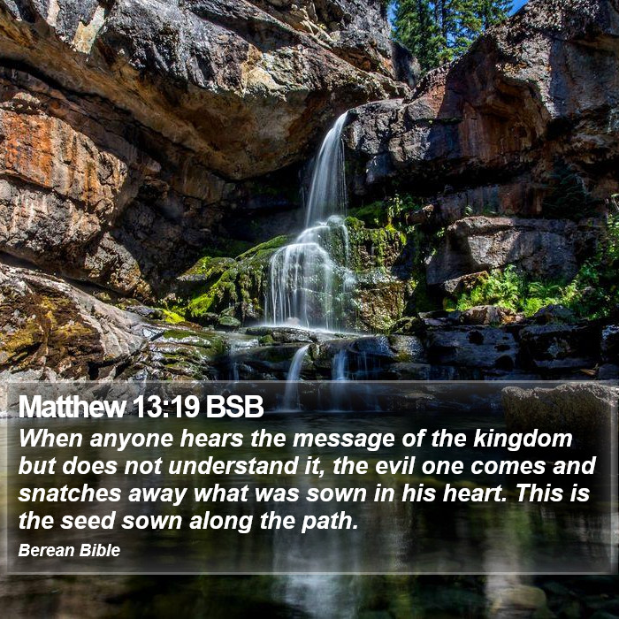 Matthew 13:19 BSB Bible Study