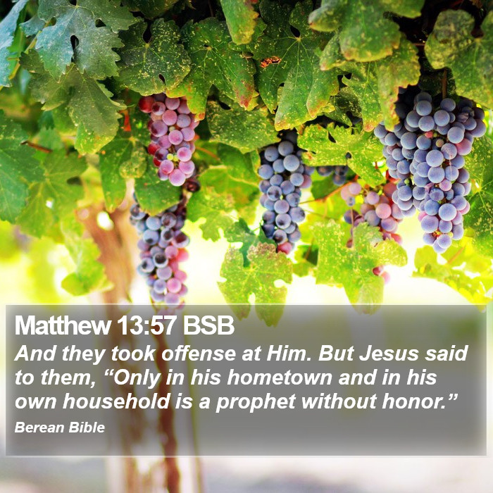 Matthew 13:57 BSB Bible Study