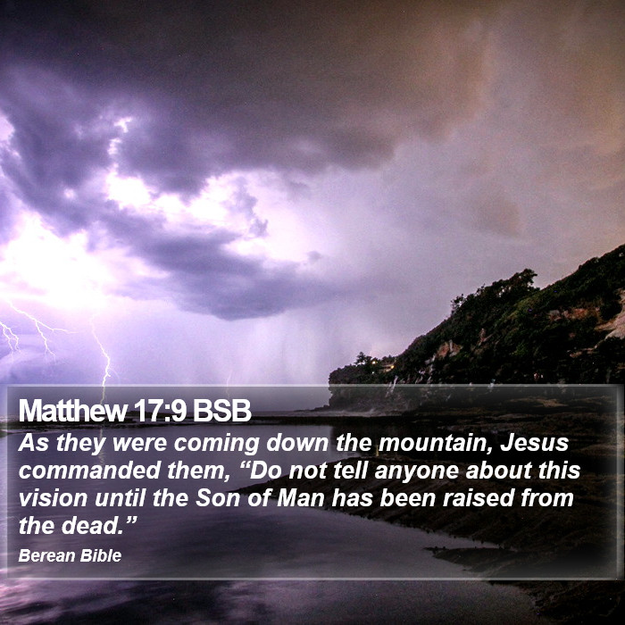 Matthew 17:9 BSB Bible Study