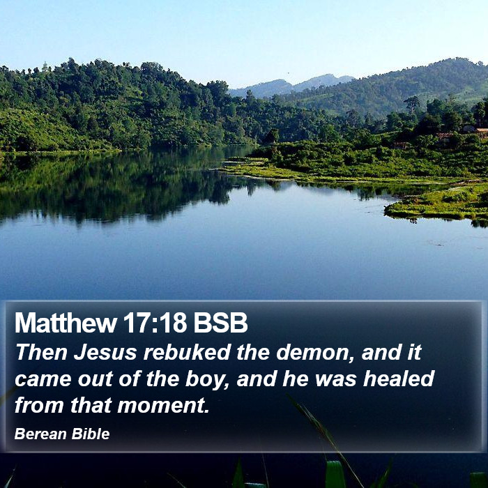 Matthew 17:18 BSB Bible Study