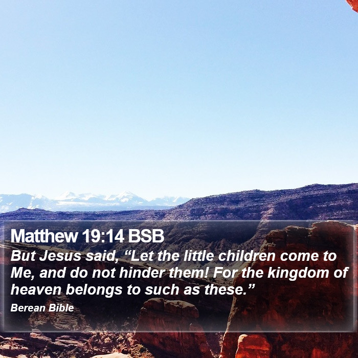 Matthew 19:14 BSB Bible Study