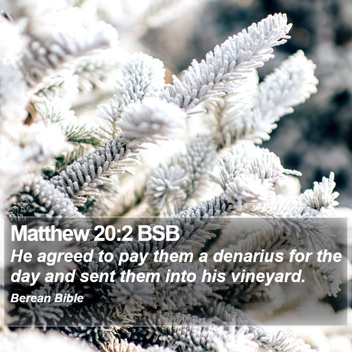 Matthew 20:2 BSB Bible Study