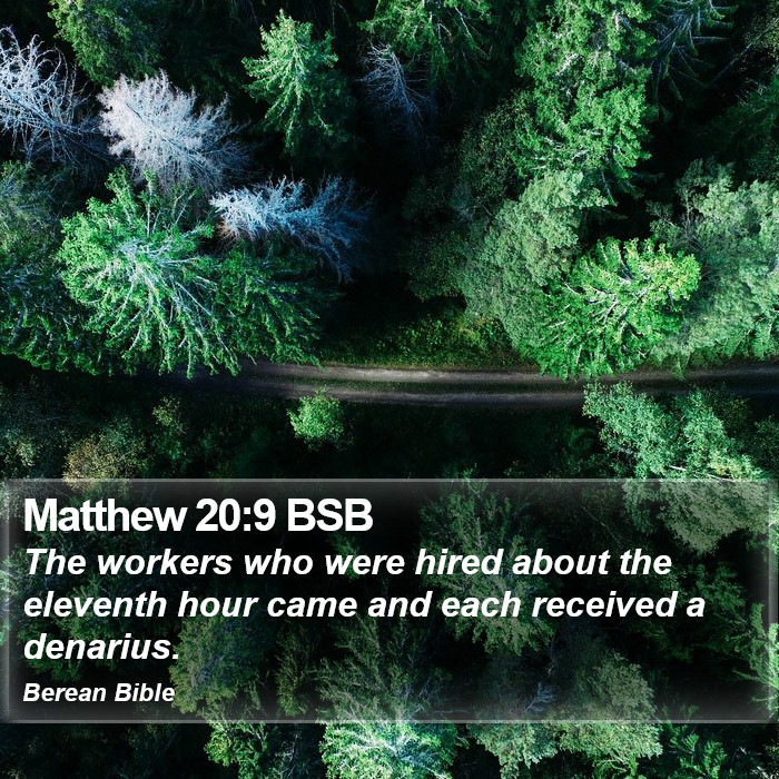 Matthew 20:9 BSB Bible Study