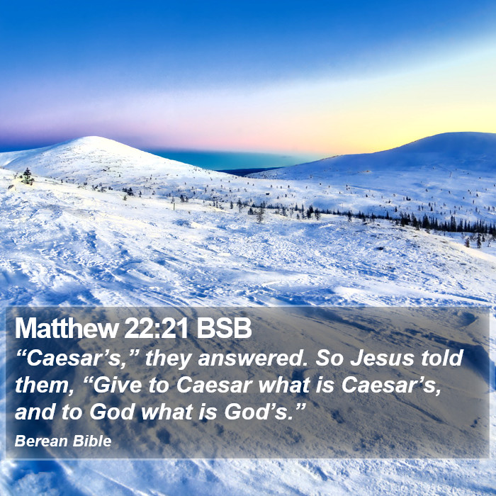 Matthew 22:21 BSB Bible Study