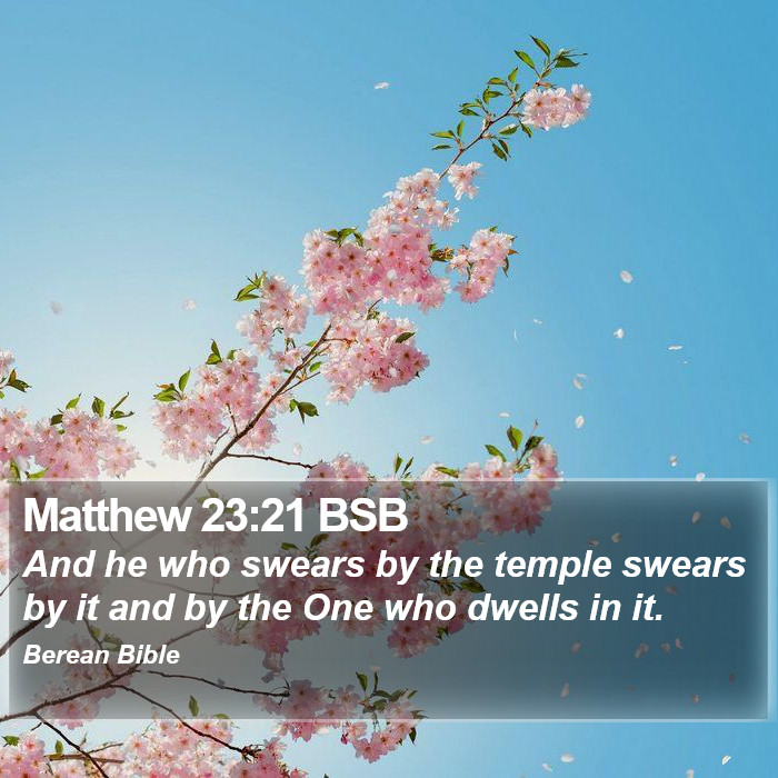 Matthew 23:21 BSB Bible Study