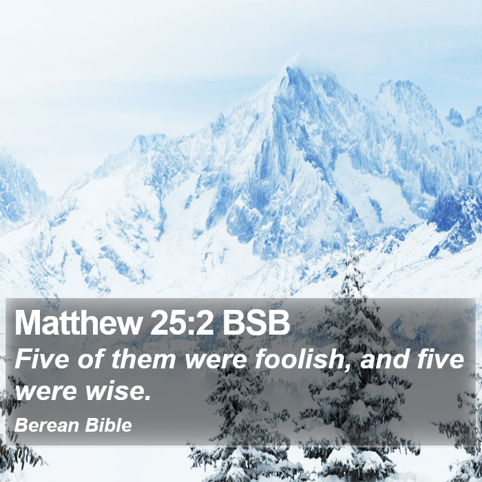 Matthew 25:2 BSB Bible Study