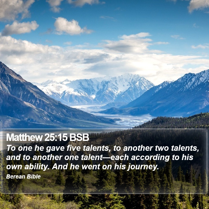 Matthew 25:15 BSB Bible Study