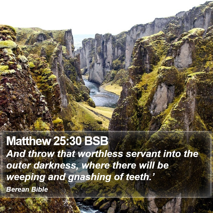 Matthew 25:30 BSB Bible Study