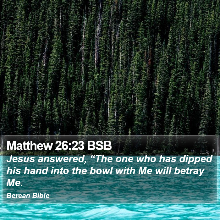 Matthew 26:23 BSB Bible Study