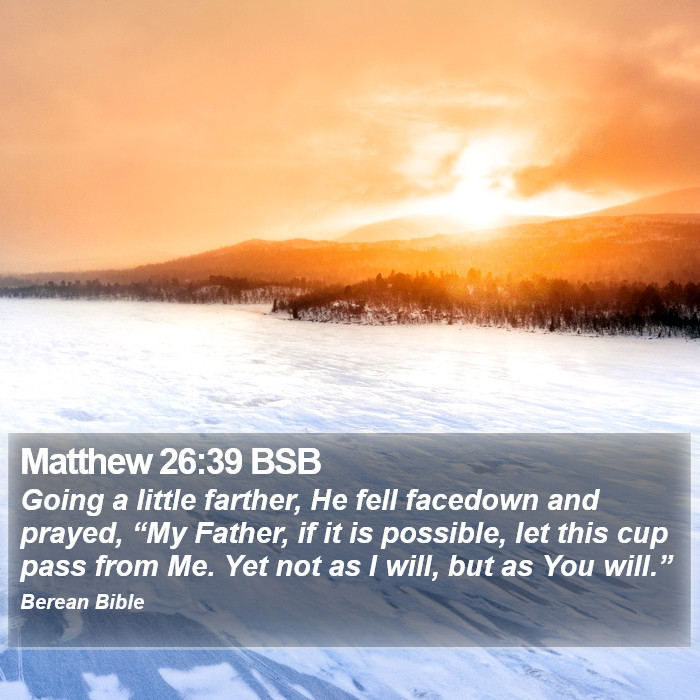 Matthew 26:39 BSB Bible Study