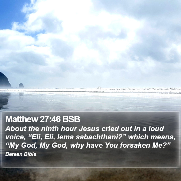 Matthew 27:46 BSB Bible Study