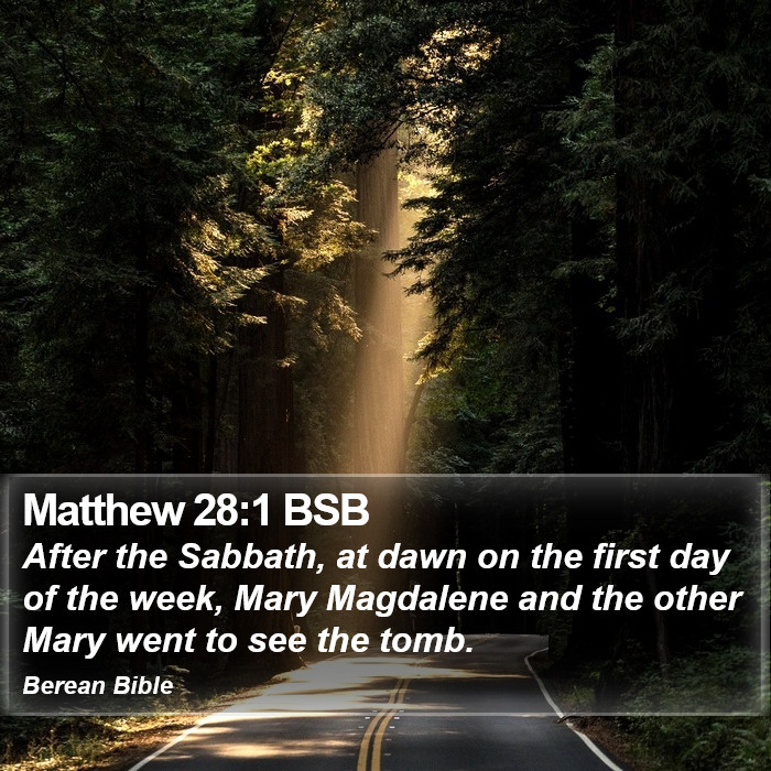 Matthew 28:1 BSB Bible Study