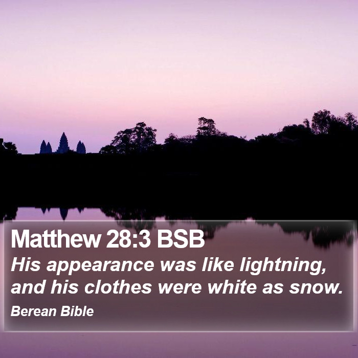 Matthew 28:3 BSB Bible Study