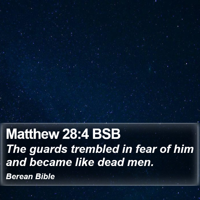 Matthew 28:4 BSB Bible Study