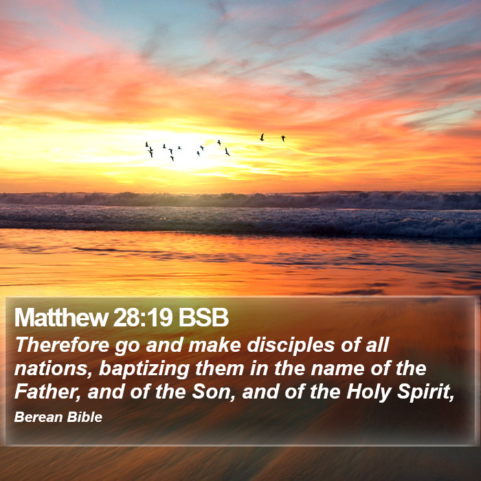 Matthew 28:19 BSB Bible Study