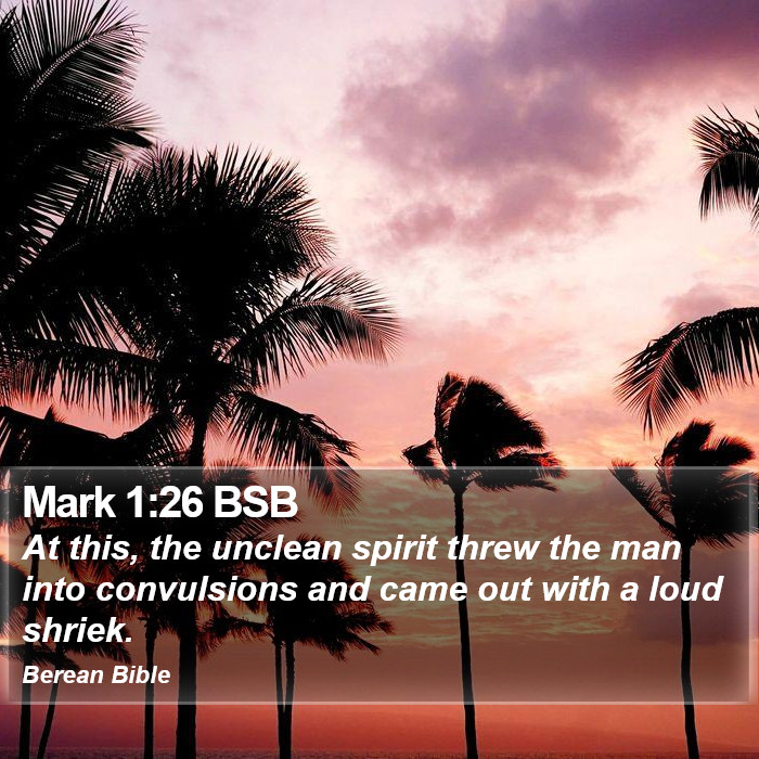 Mark 1:26 BSB Bible Study