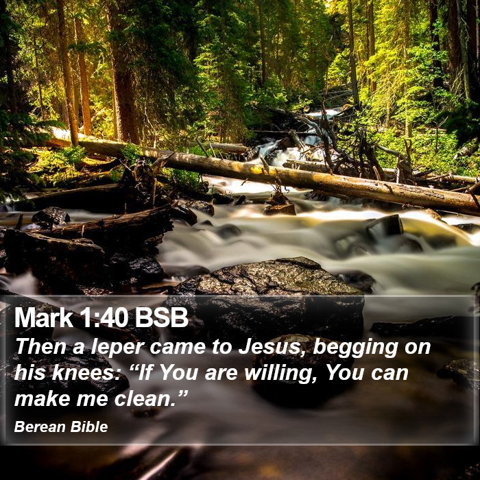 Mark 1:40 BSB Bible Study