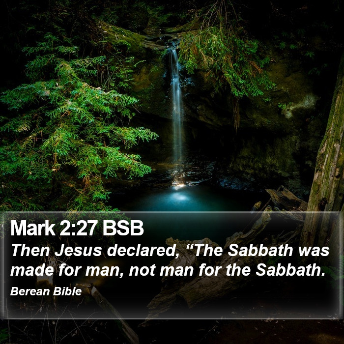 Mark 2:27 BSB Bible Study