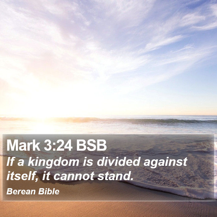 Mark 3:24 BSB Bible Study