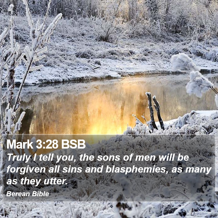 Mark 3:28 BSB Bible Study