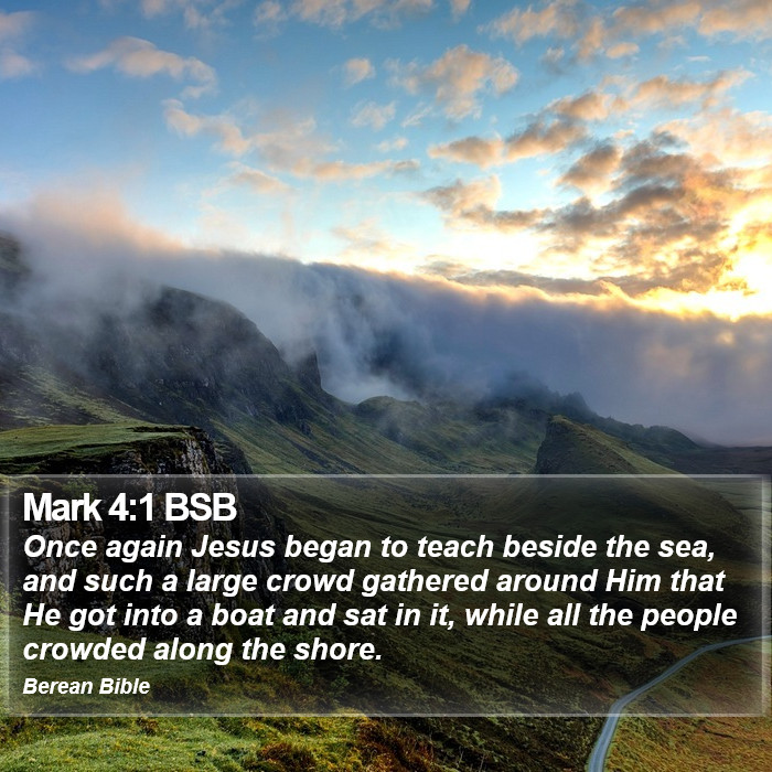 Mark 4:1 BSB Bible Study