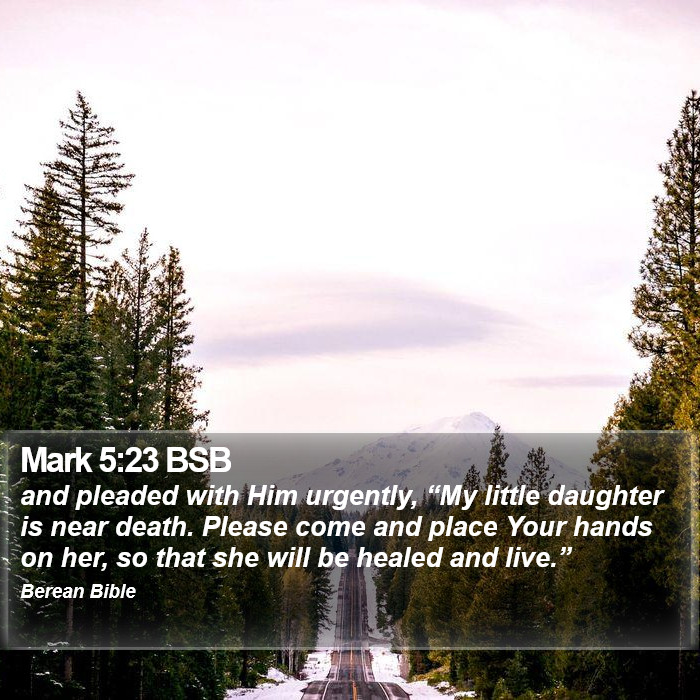 Mark 5:23 BSB Bible Study