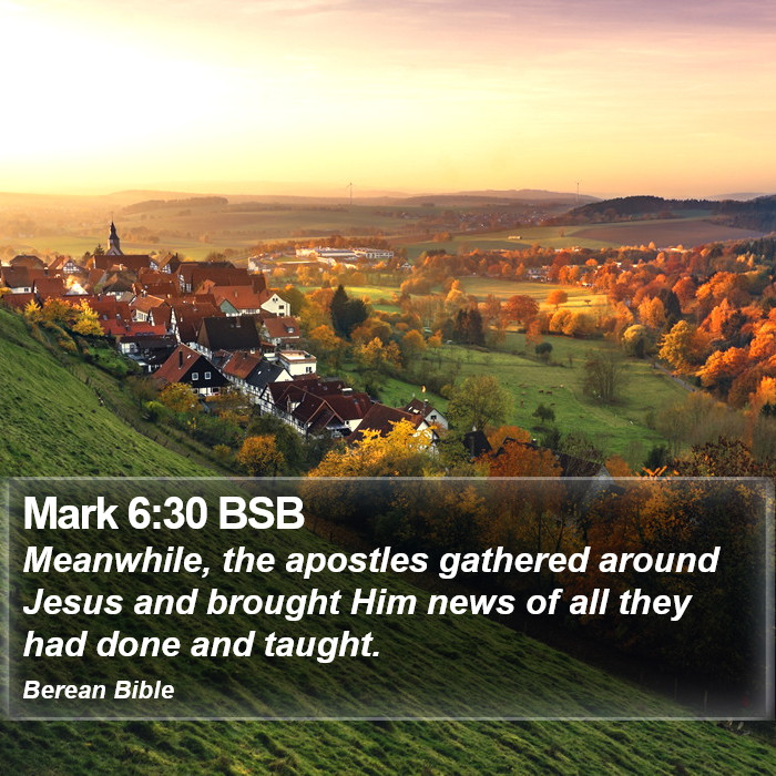 Mark 6:30 BSB Bible Study