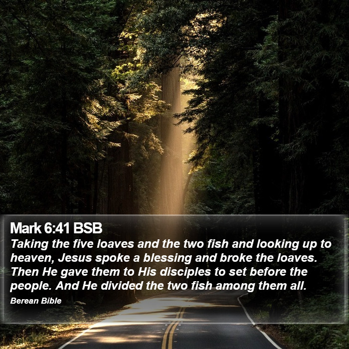 Mark 6:41 BSB Bible Study