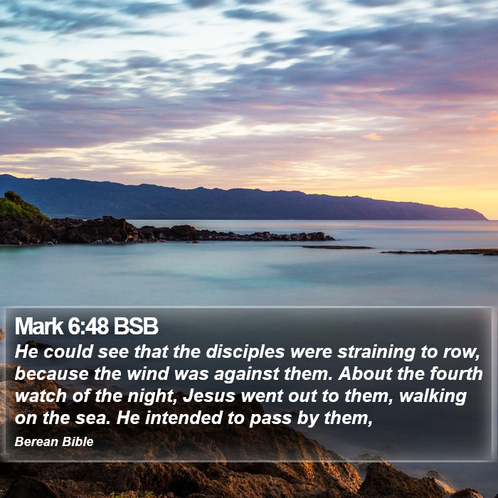 Mark 6:48 BSB Bible Study