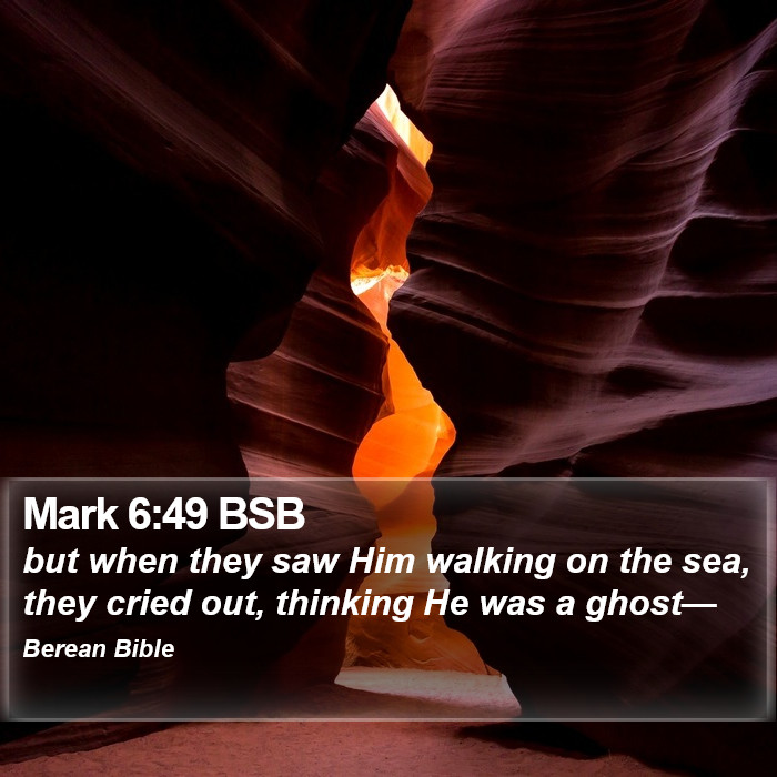 Mark 6:49 BSB Bible Study