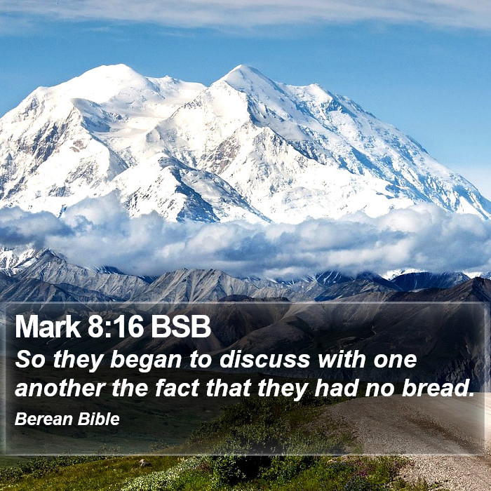 Mark 8:16 BSB Bible Study