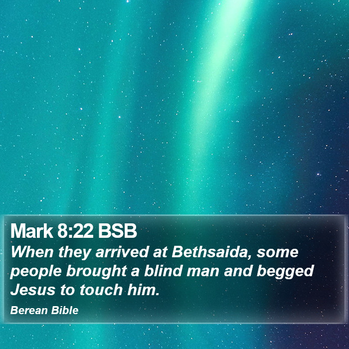 Mark 8:22 BSB Bible Study