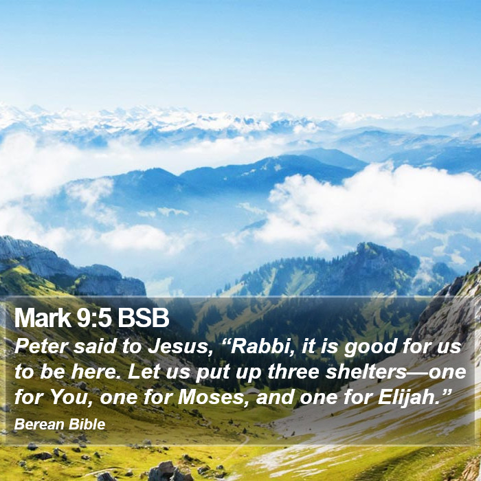 Mark 9:5 BSB Bible Study