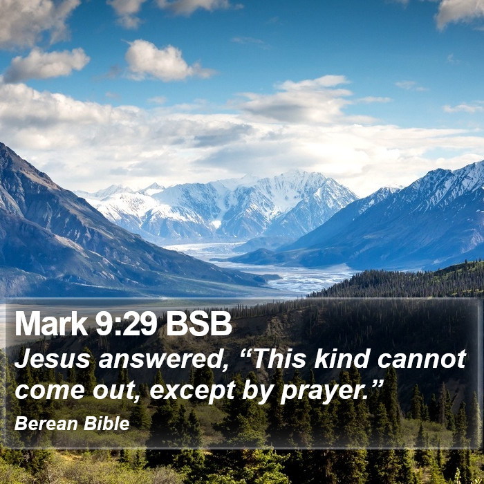 Mark 9:29 BSB Bible Study