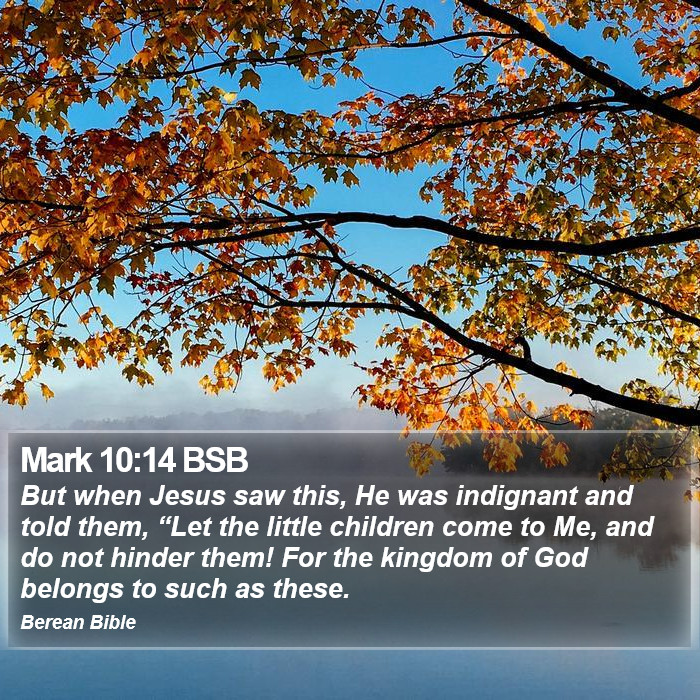 Mark 10:14 BSB Bible Study