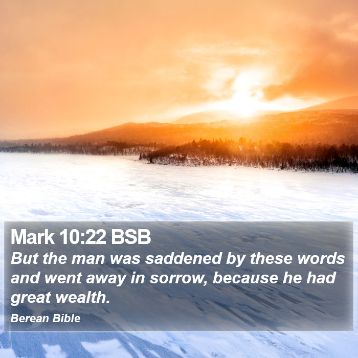 Mark 10:22 BSB Bible Study