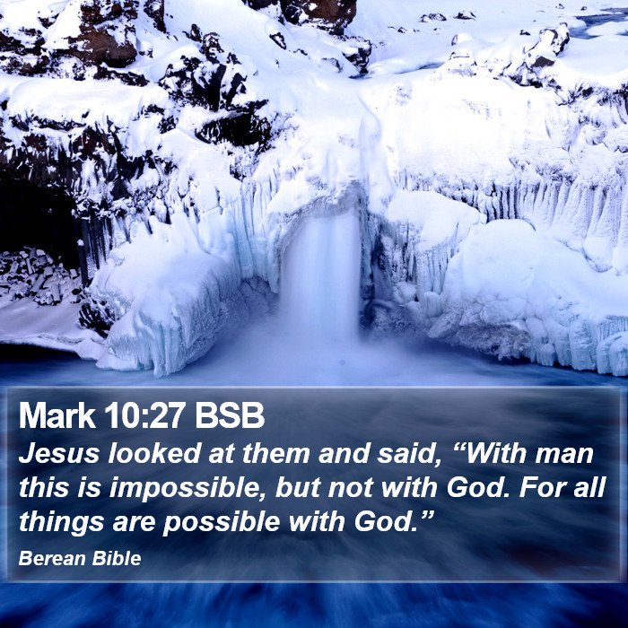 Mark 10:27 BSB Bible Study