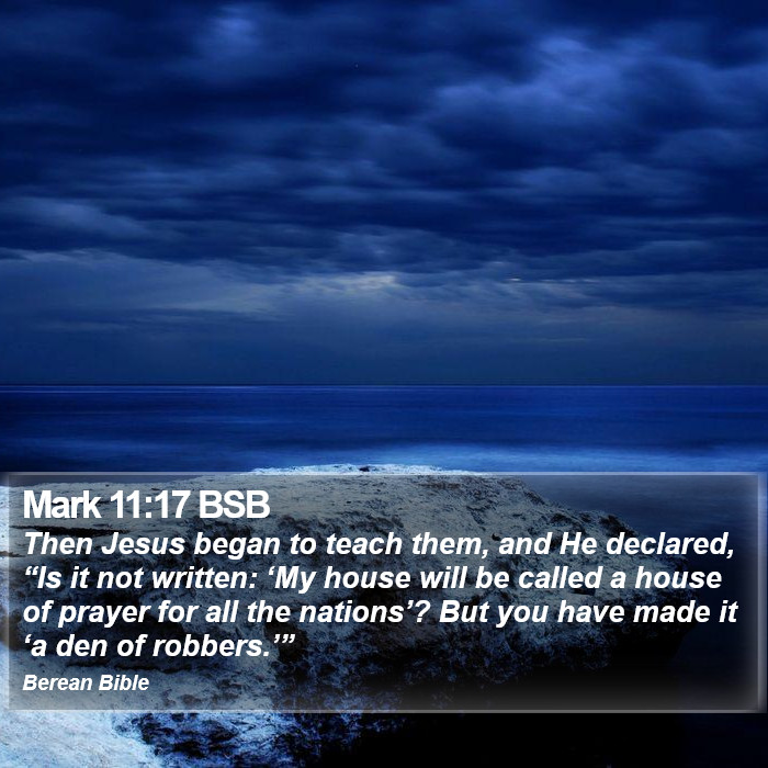 Mark 11:17 BSB Bible Study