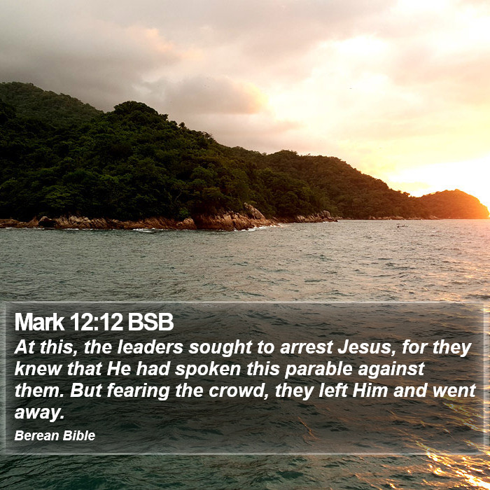 Mark 12:12 BSB Bible Study