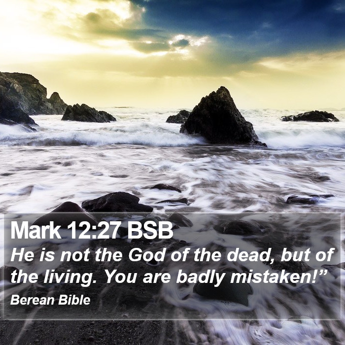 Mark 12:27 BSB Bible Study