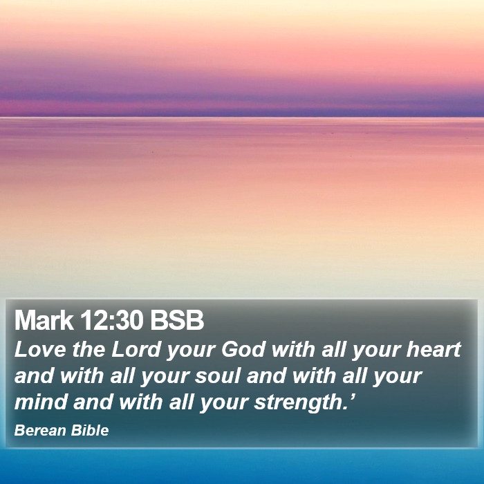 Mark 12:30 BSB Bible Study