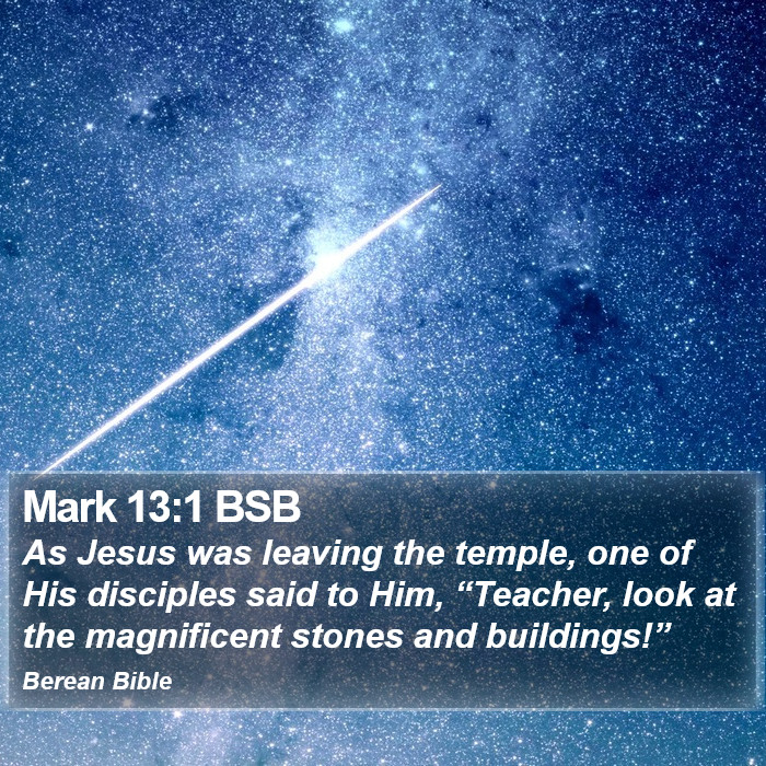 Mark 13:1 BSB Bible Study