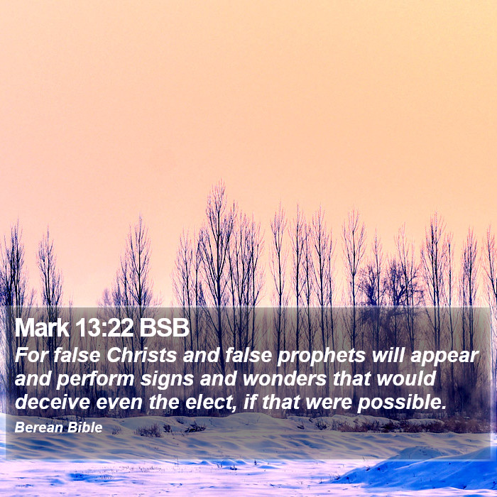 Mark 13:22 BSB Bible Study