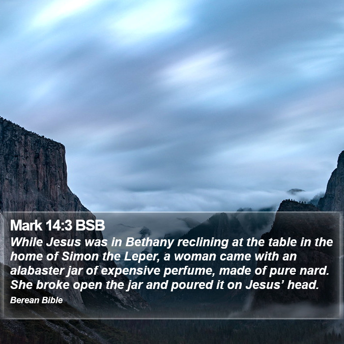 Mark 14:3 BSB Bible Study